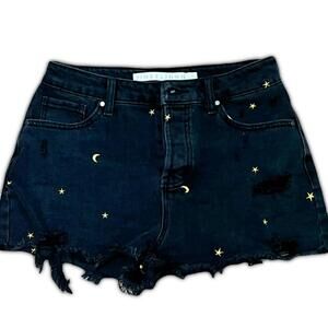 Black And Gold Star Denim